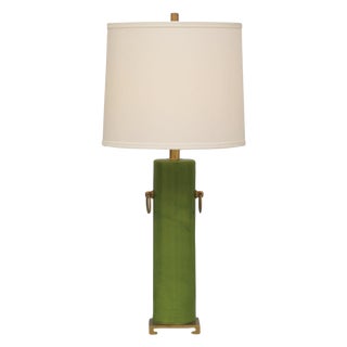 Apple Green Porcelain Table Lamp For Sale
