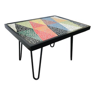 Custom Made Mid Century Modern Style Coffee Table For Sale