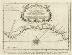 Antique Map of the Coast of Guinea