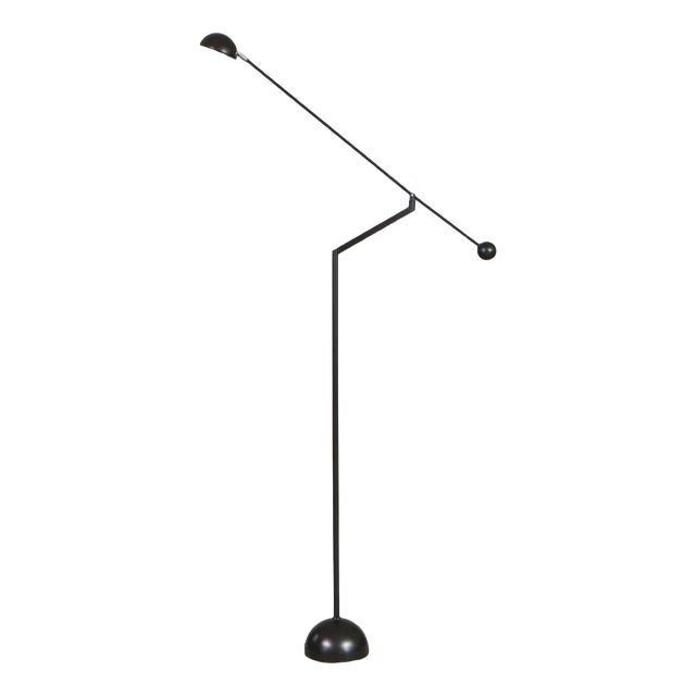 Flexible Black Floor Lamp from Soelken, Germany For Sale