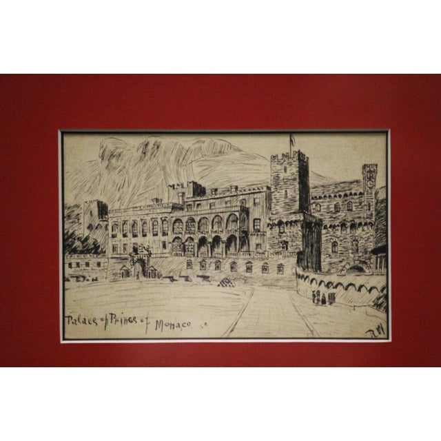 Drawing/Sketching Materials 1910s 5 Postcard Drawings From Italy For Sale - Image 7 of 12