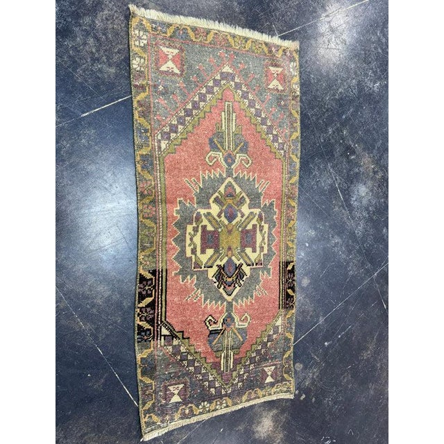 Turkish Yastik Rug 1'9" x 3'9" For Sale In Houston - Image 6 of 6