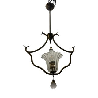Murano Glass Pendant by Ercole Barovier, 1950s For Sale