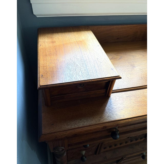 Late 19th Century Victorian Eastlake Walnut Dresser, Great Drawers, Excellent For Sale - Image 13 of 14