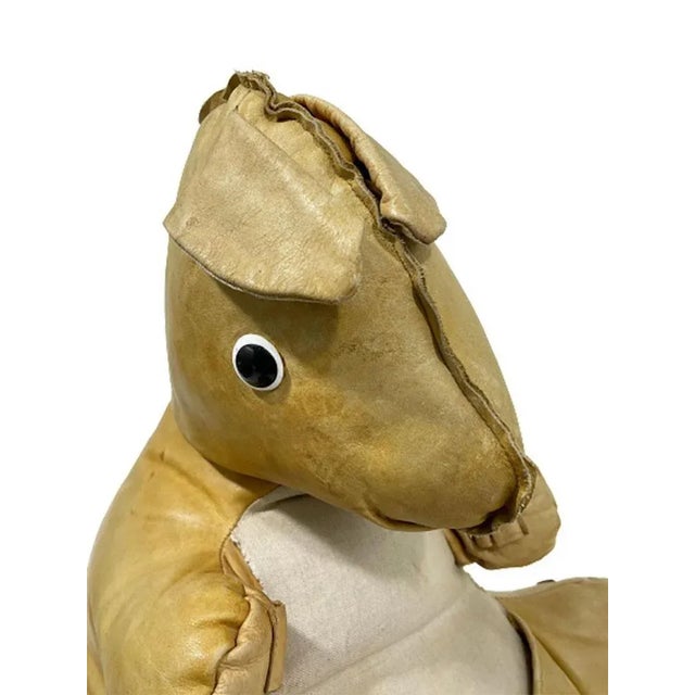 Kangaroo Magazine Rack in Leather, 1960s For Sale - Image 3 of 13