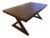 Custom Oak and Steel Dining Table For Sale