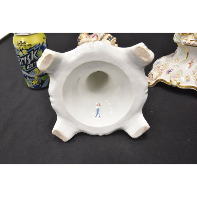 Meissen 4-Seasons Figural Candlesticks For Sale - Image 12 of 15