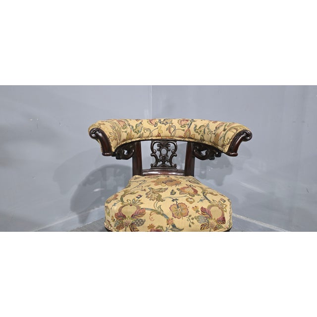 Horseshoe Back Desk Chair, 1850 For Sale - Image 4 of 11