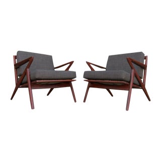 Mid-Century Danish Style Lounge Chairs For Sale