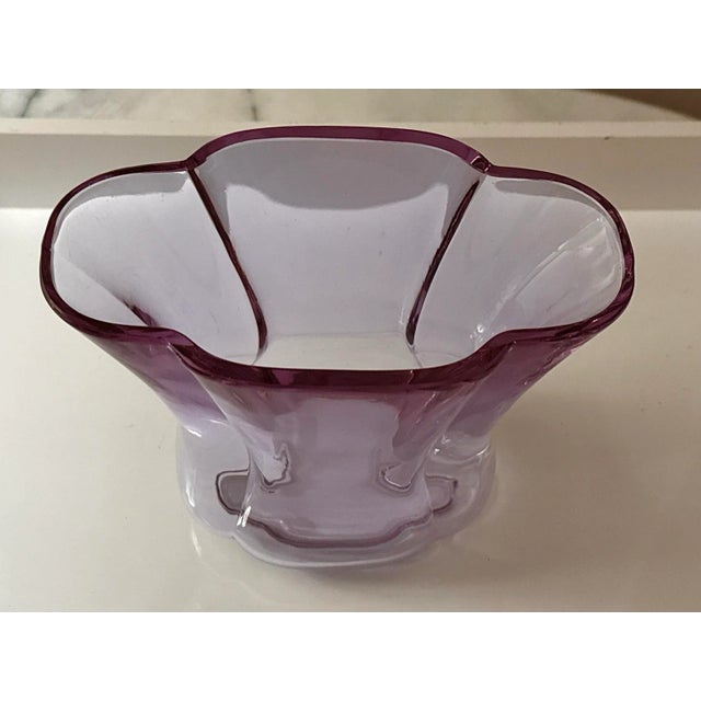 Murano Alexandrite Color Changing Glass Vase For Sale - Image 4 of 9