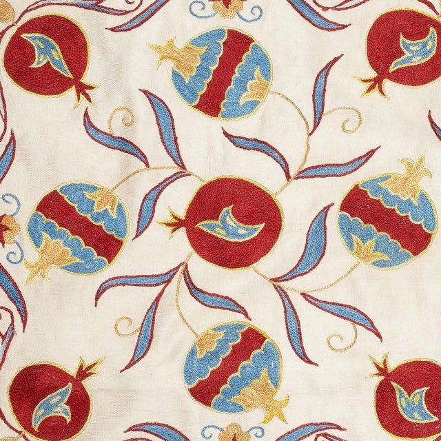 New Hand-Embroidered 100% Silk Cushion Cover – Authentic Uzbek Textile Art Elevate your home décor with this exquisite...