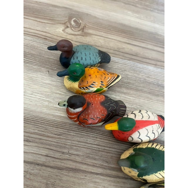 Set of 7, Vintage Mini Duck Decoy Pencil Sharpeners For Sale - Image 11 of 11