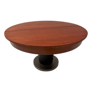 Art Deco Round Extendable Dining Room Table by Hendrik Wouda, 1931 For Sale