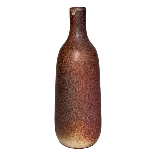 Studio Ceramic Art Bottle Vase from WGP Silberdistel, West Germany, 1960s For Sale