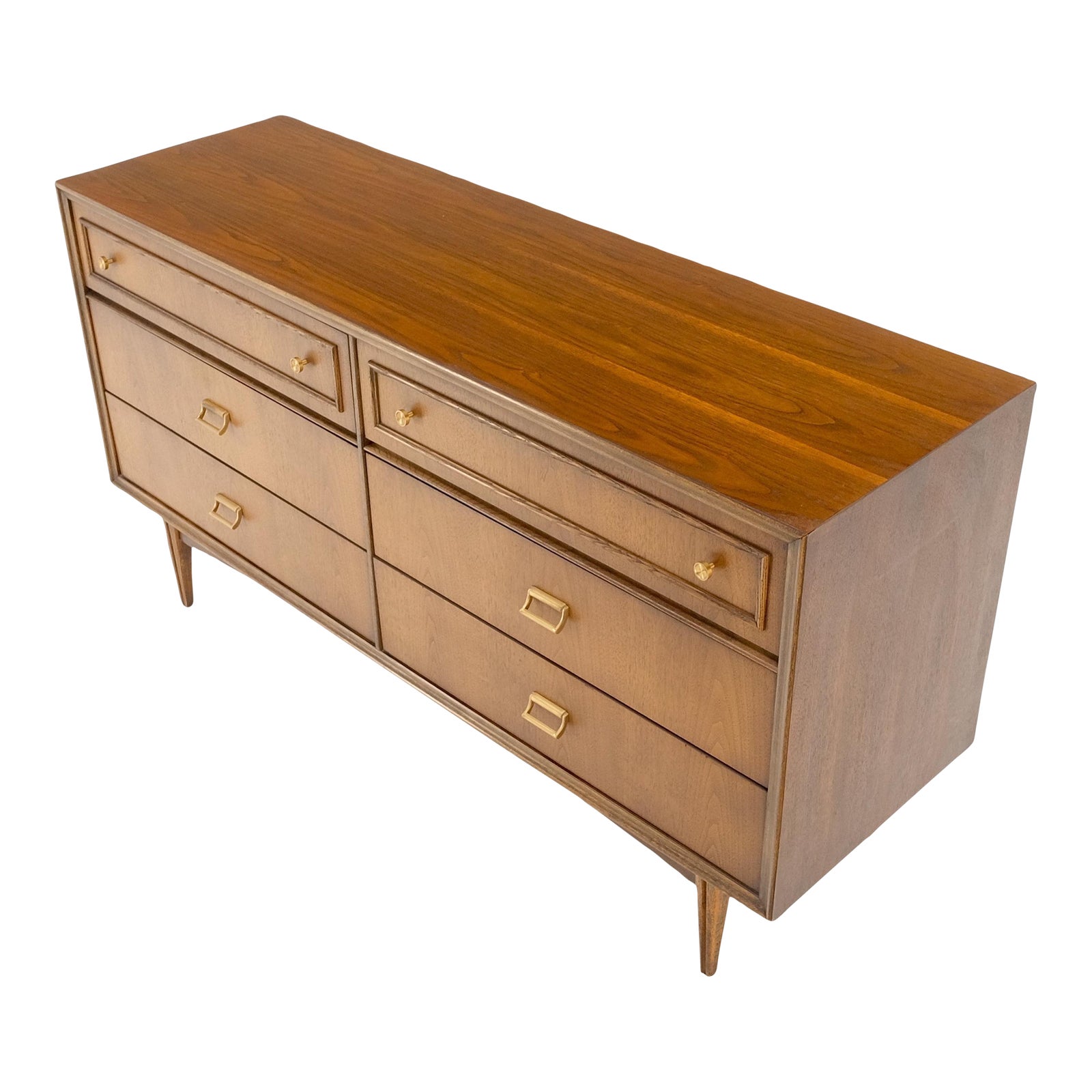 walnut and gold dresser Babyletto Gelato 3-Drawer Changer Dresser main image 0