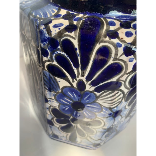 Vintage Mexican Hand Painted Amora Talavera Pottery Canister Set With Lids Set Of 3 Chairish