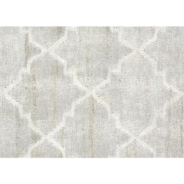 Contemporary Egyptian Kilim. Hand woven in modern designs with wool on cotton foundation in the Fustat region of the Nile...