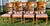 Vintage Brass Inlay Chairs Vintage Italian Regency Style Dining Chairs Set of 8 For Sale - Image 4 of 18