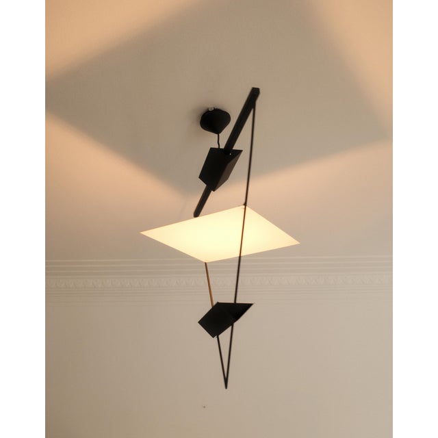 Suspension Pendant attributed to Mario Botta for Artemide, Italy, 1980s For Sale - Image 6 of 6