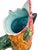 Figurative Pitcher in Polychrome Earthenware of Rooster with a Hidden Mans Face, 1890s For Sale - Image 6 of 8