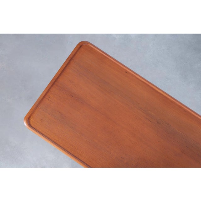 Mid-Century Modern Teak and Cane Coffee Table by Hans J. Wegner for Andreas Tuck For Sale - Image 11 of 12