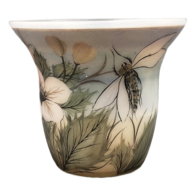 Studio Glass Poesie in Glas Vase from Erwin Eisch, 1991 For Sale