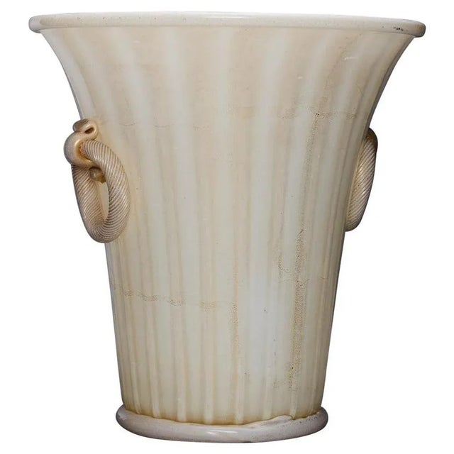 Twin-Handled Vase by Ercole Barovier for Barovier and Toso, 1956 For Sale - Image 11 of 11