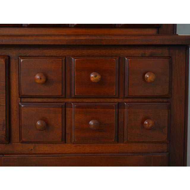 Lexington Country Cherry China Cabinet Hutch For Sale - Image 13 of 18