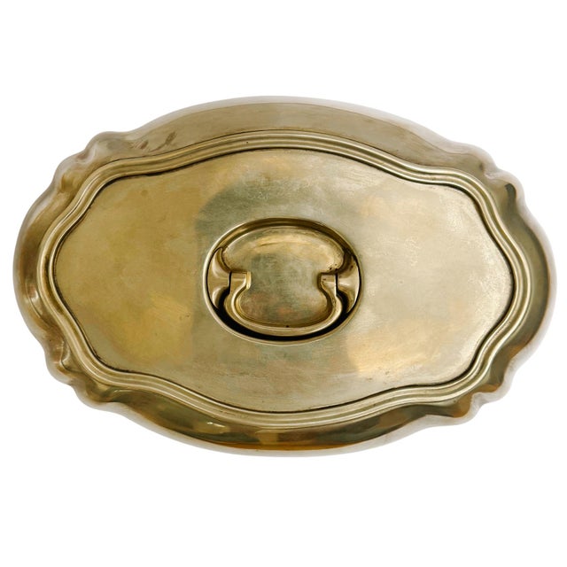 1910s Antique Reed & Barton Silver Soldered Food Cloche From Historic Davenport Hotel For Sale - Image 5 of 8