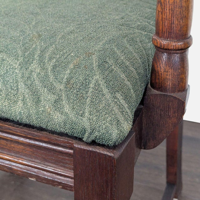 Vintage Wood Dining Armchair For Sale - Image 10 of 11