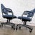 Metal Late 20th Century Modern Set of 4 Steelcase Swivel Dining or Game Chairs 4 Prong Chrome Bases W/Casters For Sale - Image 7 of 18