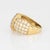 1980s 3.50ct Diamond Band 80s Vintage Ring Sz 7.75 18k Yellow Gold Fine Jewelry For Sale - Image 5 of 7