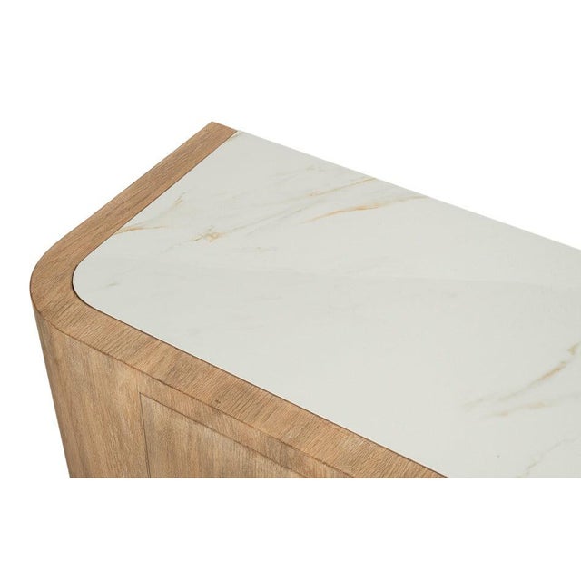 Modern Sideboard with Marble Top, 72 Inches For Sale - Image 4 of 10