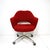 Knoll 6 Eero Saarinen Upholstered Rolling Vintage Dining Chairs for Knoll For Sale - Image 4 of 16