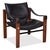 Vintage Leather and Wood Safari Armchair by Maurice Burke for Arkana For Sale - Image 13 of 13