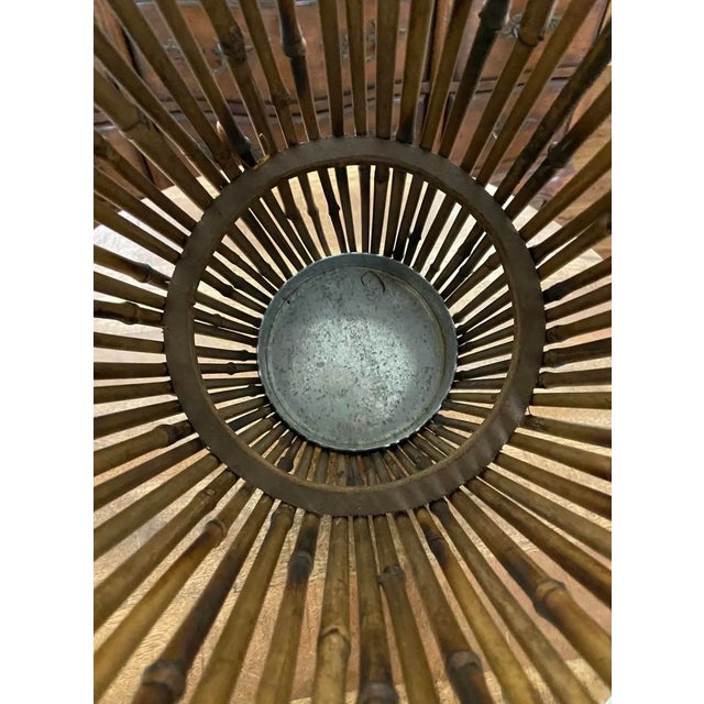 Wood Mid 20th Century Natural Rattan Bamboo Umbrella Stand or Cane Holder For Sale - Image 7 of 8