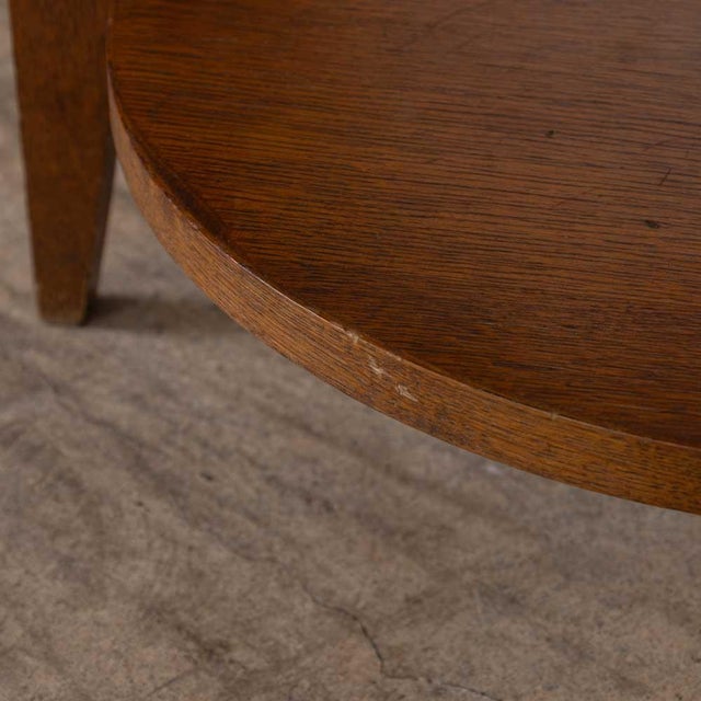 1930s French Oak Art Deco Gueridon Table For Sale - Image 12 of 12