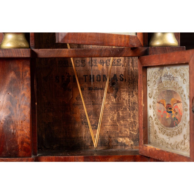 Mid-19th Century Seth Thomas Triple Decker Empire Clock For Sale - Image 11 of 14