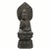 Gray Hand Carved Tall Stone Seating Buddha Status For Sale - Image 8 of 8