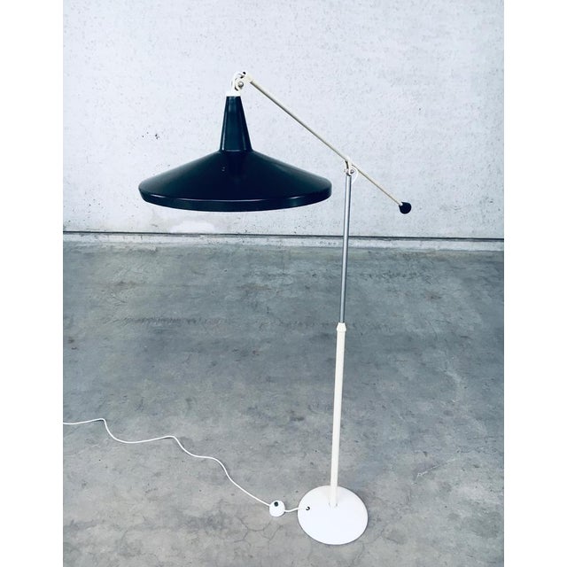 Mid-Century Modern Panama Floor Lamp in Black by Wim Rietveld for Gispen, 1957 For Sale - Image 3 of 18