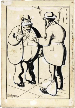 Gabriele Galantara, Temo che le Rivelazioni dell'Avanti\., 1904, Mixed Media
