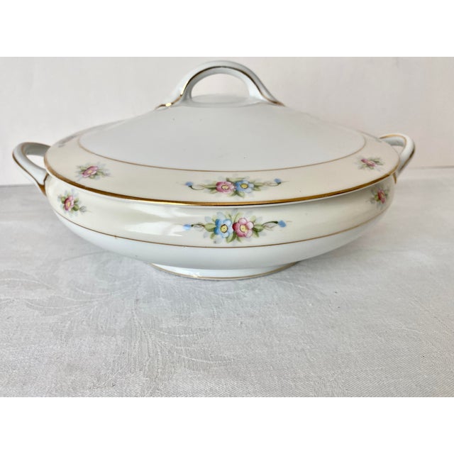 Vintage Noritake Nippon "The Sedan" Hand-Painted Round Covered Vegetable Nippon Hand Painted M Wreath For Sale - Image 17 of 17