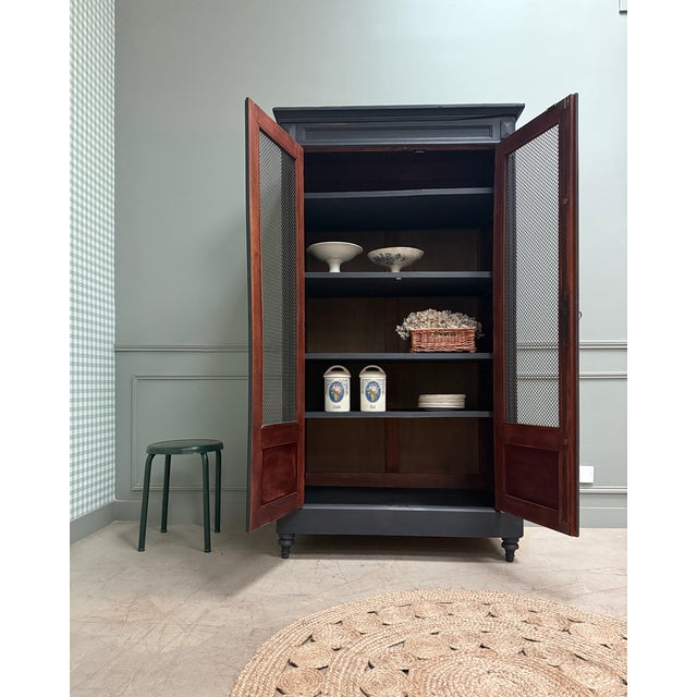 Directoire-Style Black Patinated Bookcase, 1890s For Sale - Image 11 of 15
