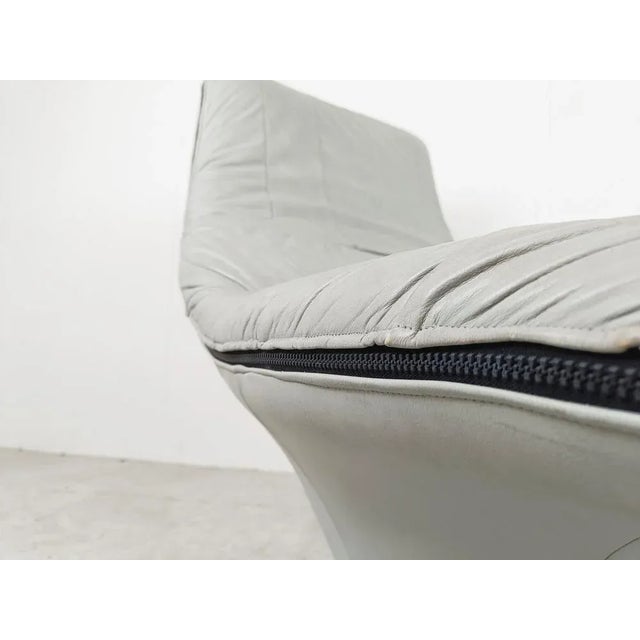 Montis Vintage Leather Lounge Chair attributed to Gerard Van Den Berg for Montis, 1970s For Sale - Image 4 of 10