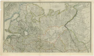 Antique Maps of Russia by Wyld, 1883, Set of 2