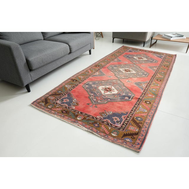 Textile Mid 20th Century Hand-Knotted Wool Area Rug For Sale - Image 7 of 10