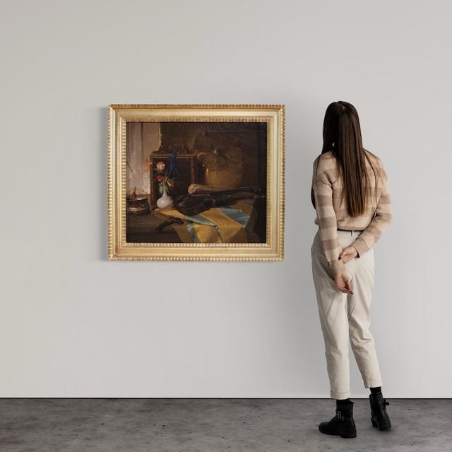 Italian Artist, Still Life Composition, 19th Century, Oil Painting on Canvas, Framed For Sale - Image 3 of 16