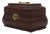 1980s Virginia Metalcrafters Colonial Williamsburg Mahogany Tea Caddy For Sale