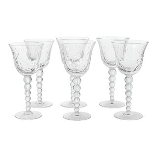1990s St. Louis Crystal Water Glass — Bubbles Collection For Sale