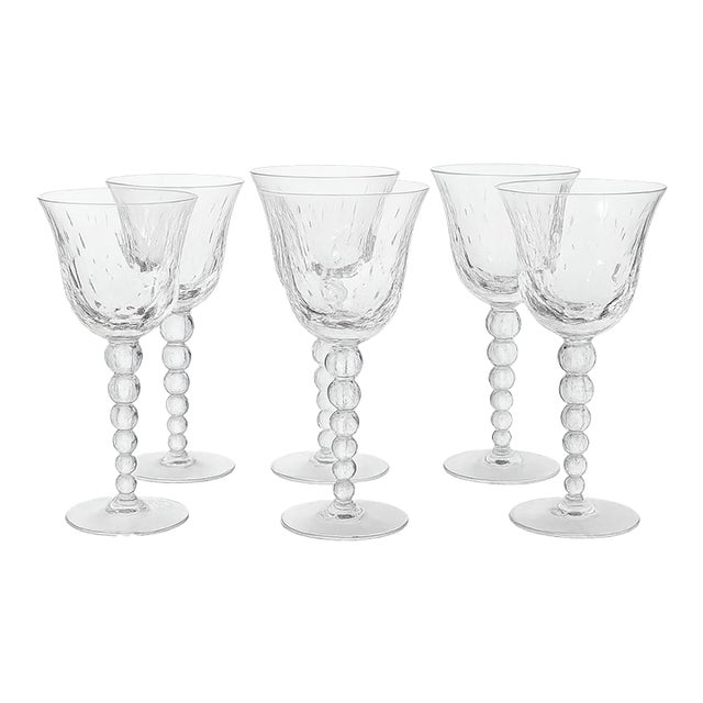 1990s St. Louis Crystal Water Glass — Bubbles Collection For Sale
